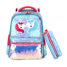 New Fashion Cute Children Backpack School Sequin Backpack Adjustable Cute Cartoon Sequins Backpacks Girl